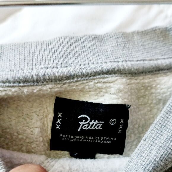 Patta  Croped Sweat Round Neckline Short Sleeve Top Size S #0239 - Picture 6 of 7